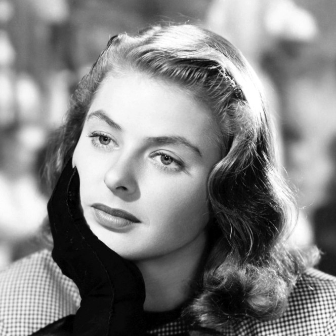 Film actress Ingrid Bergman in a still from "Notorious" (1946)